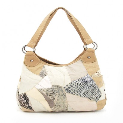 Patch leather bag